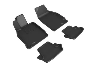 3D MAXpider Kagu 1st & 2nd Row Floormats For Porsche 911 Carrera (991/991.2) - Black